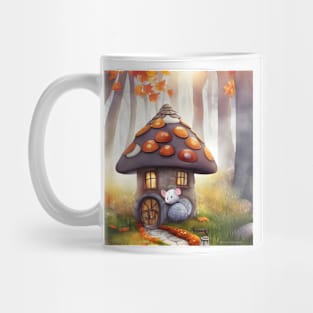 The Cute Mushroom Mouse House Mug